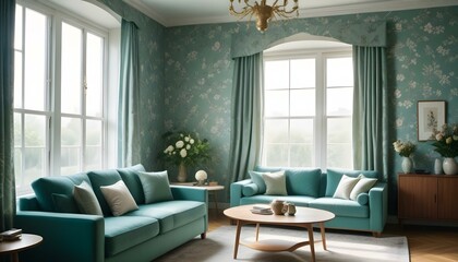 Photo interior modern design room 3d illustration;