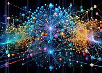 Naklejka premium scientific visual representation information dense