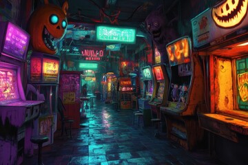 Fototapeta premium Haunted Arcade