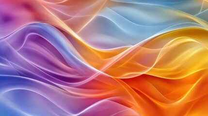 Fototapeta premium Serene Ripples of Color - Abstract Background with Transparent Layers and Harmonious Blend