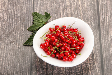 Sweet ripe red currant berries