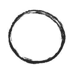 Grunge Circle. Vector Grunge round shape elements