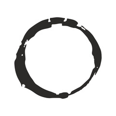 Grunge Circle. Vector Grunge round shape elements