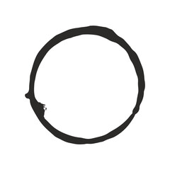 Grunge Circle. Vector Grunge round shape elements