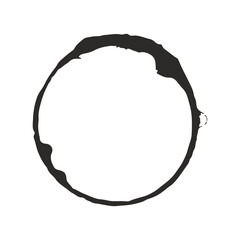 Grunge Circle. Vector Grunge round shape elements