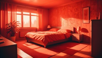 Photo interior modern design room 3d illustration;