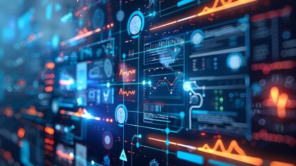 Obraz premium AI Driven Digital Health Diagnostic Tool Analyzing Patient Data for Early Disease Detection