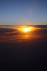 sunset over the sea