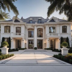 Fototapeta premium Opulent Estate with Timeless Design and Luxury Features