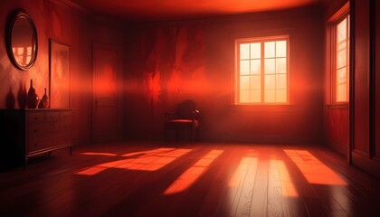 Photo interior modern design room 3d illustration;