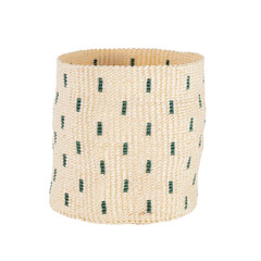 Woven basket mockup png eco friendly houseplant pot