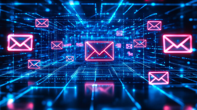 red email on social network