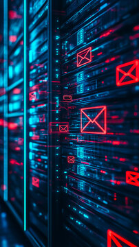red email on social network