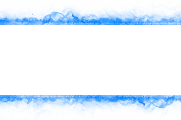 Flame png frame, blue realistic fire transparent image