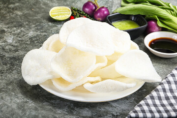 Vietnamese starter appetizer Crab chips