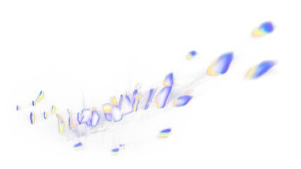 Neon lens flare png blue light overlay effect on transparent background