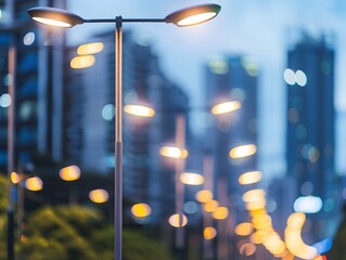 Futuristic Smart Streetlights Adjusting Brightness Based on Pedestrian Activity in Urban Environment