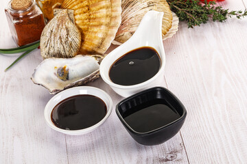 Oyster sauce in the bowl