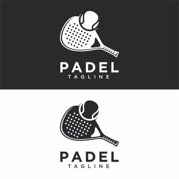 Padel logo in modern minimalist style
