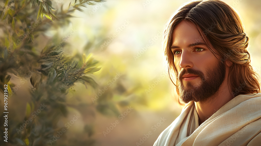 Wall mural image of jesus christ