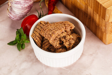 Liver Pate spread in the bowl
