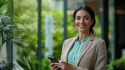 The Professional Woman with Smartphone