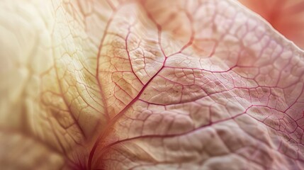 Fototapeta premium Closeup of a Delicate Leaf Vein Structure