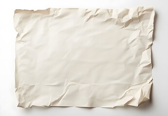 Crumpled beige paper background for design use.