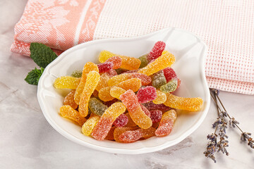 Sweet and sour marmalade worms