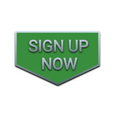 Sign up now green button 
