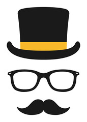 Male wedding png photo booth props , transparent background © Rawpixel.com