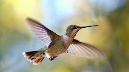 Naklejka premium Hummingbird in Flight