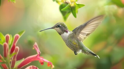 Naklejka premium Hummingbird in Flight