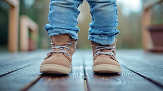 A child stomping their feet, fists clenched, with a furrowed brow.