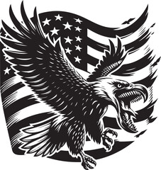 Obraz premium American flag vector art, American flag illustration, graphics American flag icon
