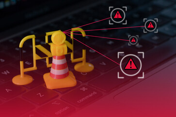 The interconnected warning signs highlight the potential threats and vulnerabilities lurking...