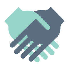 Agreement icon png, shaking hands illustration on  transparent background