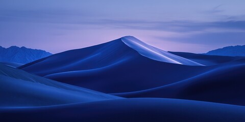 Desert landscape with mountain