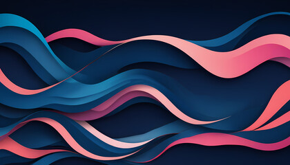 Abstract background, modern blue and pink dark elegant colorful, banner, backdrop
