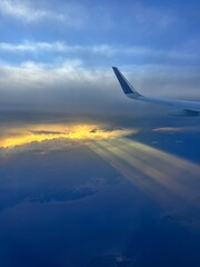 Obraz premium wing of airplane