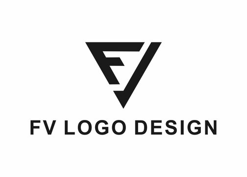 letter fv logo, design, vector, illustration, creative icon, template