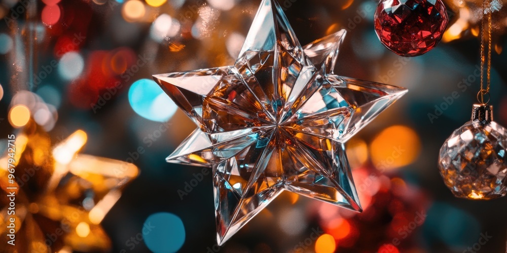 Canvas Prints star ornament close up