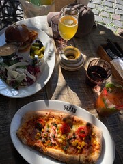 food in the restaurant