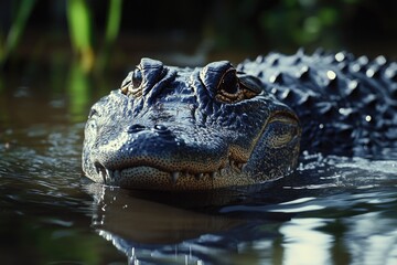 Fototapeta premium Alligator underwater