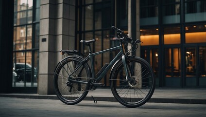Stylish bicycle combining sleek design and practical features for urban commuting.
