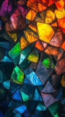 Vibrant Colorful Mosaic Vertical Wallpaper for Phones