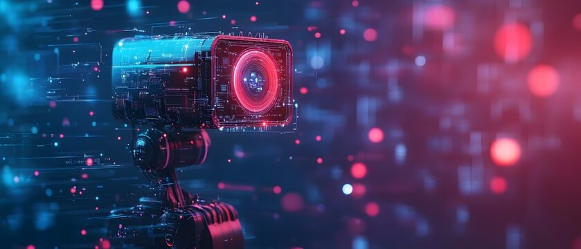 Futuristic visualization of the development of intelligent algorithms and programming for robotic capabilities