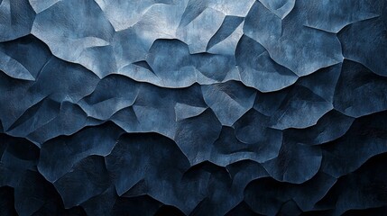 Fototapeta premium Blue Cracked Surface