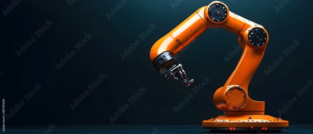 Poster robotics automation technology showcasing cutting edge systems transforming industries with precisio