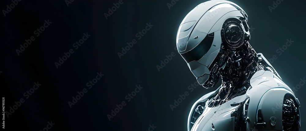 Poster autonomous robotic technology highlighting the development of self operating machinery with sophisti